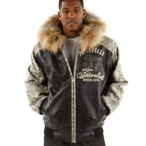 Pelle Pelle Avant Garde 1978 Unrivaled Supreme Black Fur Hood Jacket