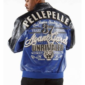 Pelle Pelle Avant Garde 1978 Unrivaled Supreme Blue Leather Jacket