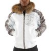 Pelle Pelle Avant Garde 1978 Unrivaled Supreme White Fur Hood Jacket