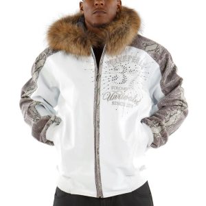 Pelle Pelle Avant Garde 1978 Unrivaled Supreme White Fur Hood Jacket