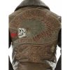 Pelle Pelle Badged Royal Trail Blazer MB Brown Leather Jacket