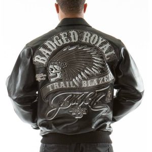 Pelle Pelle Badged Trail Blazer MB Black Men's Leather Jacket