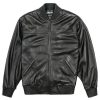 Pelle Pelle Basic Burnish Black Quilted Collar Leather Jacket