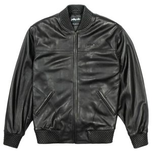 Pelle Pelle Basic Burnish Black Quilted Collar Leather Jacket