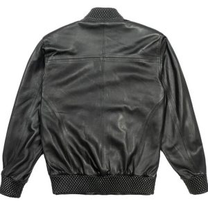 Pelle Pelle Basic Burnish Black Quilted Collar Real Leather Jacket