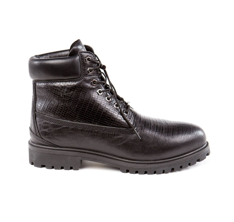 Pelle Pelle Basic in Black Iguana Boots