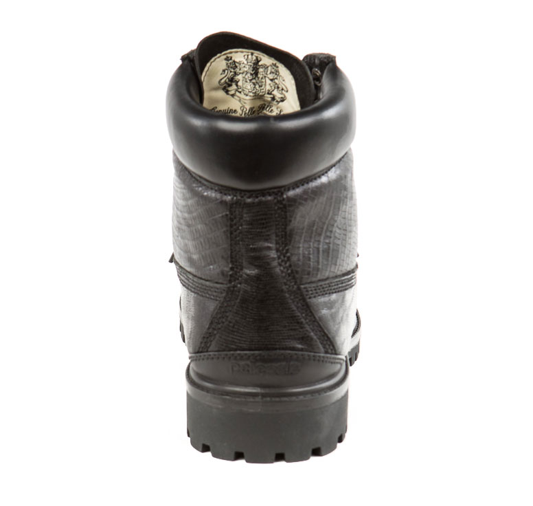Pelle Pelle Basic in Black Iguana Full Grain Leather Boots