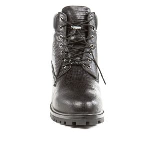 Pelle Pelle Basic in Black Iguana Leather Boots