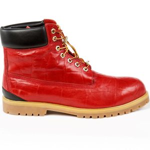 Pelle Pelle Basic in Red Iguana Leather Boots