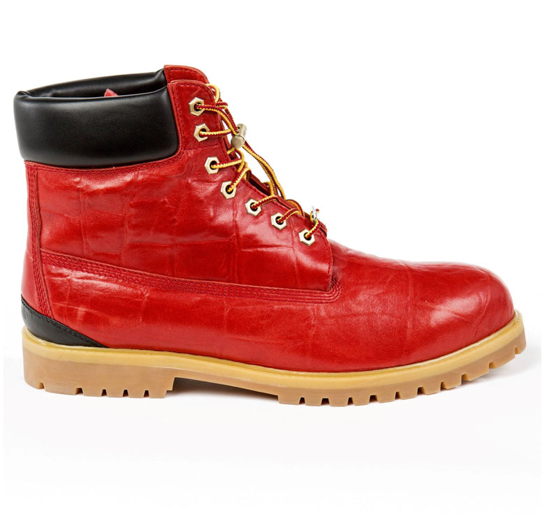 Pelle Pelle Basic in Red Iguana Leather Boots