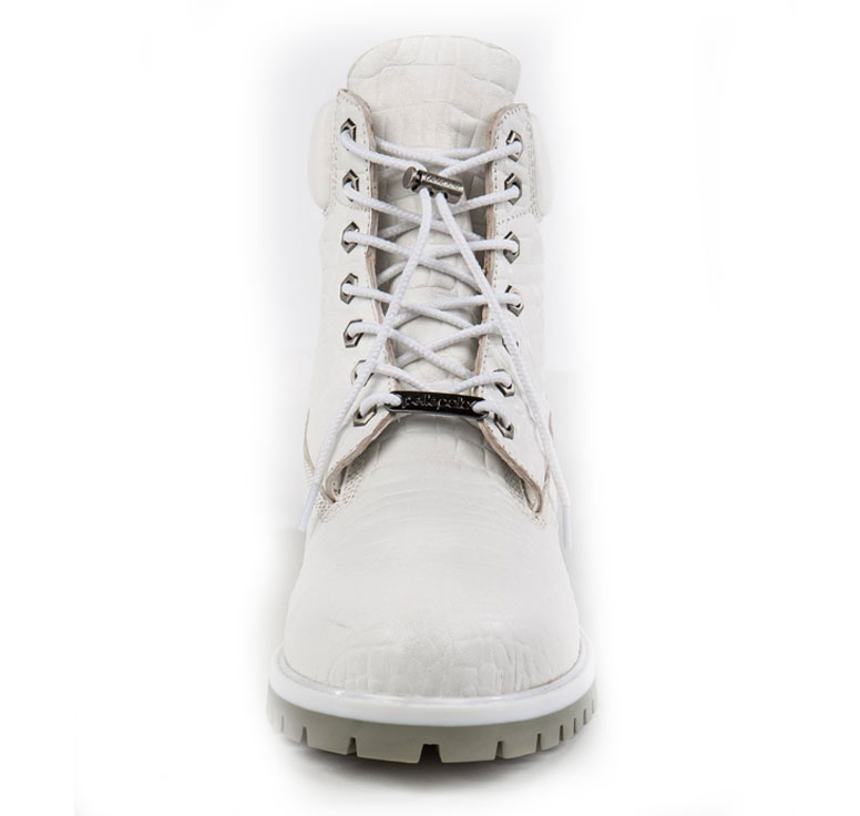Pelle Pelle Basic in White Iguana Boots