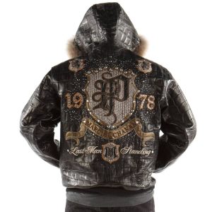 Pelle Pelle Black Last Man Standing MB 1978 Fur Hooded Leather Jacket