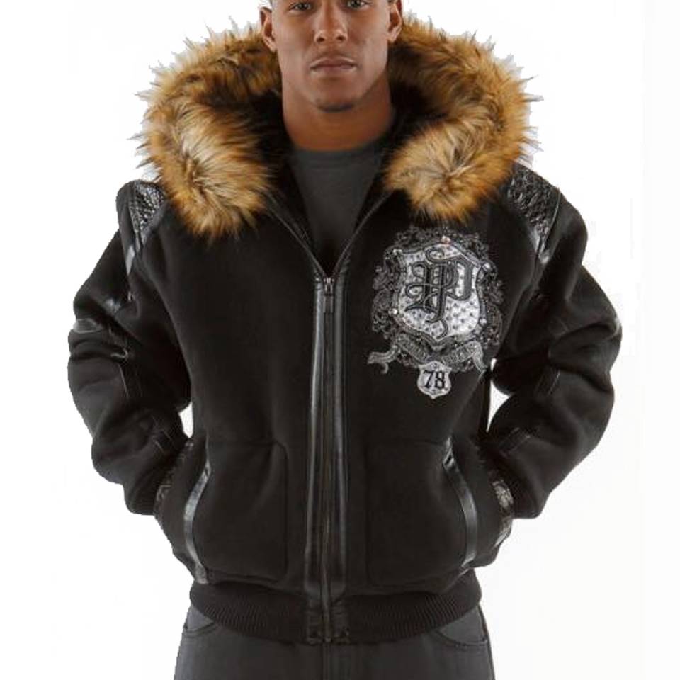 Pelle Pelle Black Last Man Standing MB Fur Hood Jacket