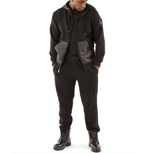 Pelle Pelle Black Midlayer Warm Up Tracksuit