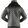 Pelle Pelle Black Quilted Biker Leather Jacket