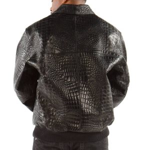Pelle Pelle Black Script Genuine Leather Jacket