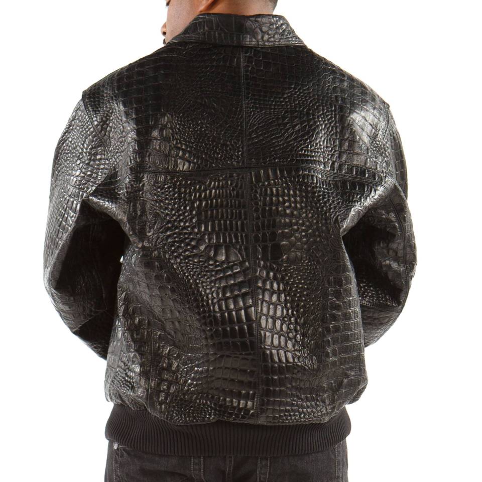 Pelle Pelle Black Script Genuine Leather Jacket