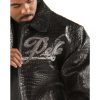 Pelle Pelle Black Script Leather Jacket