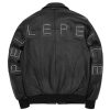 Pelle Pelle Black Shinning Stones Top Grain Leather Jacket