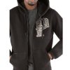 Pelle Pelle Black Studded P Full Zip Wool Hoodie