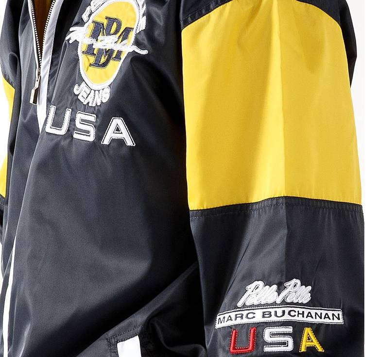 Pelle Pelle Black USA Jeans Old School Velour Tracksuit