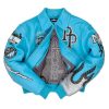 Pelle Pelle Blue MB World Famous Women Crop Leather Jacket