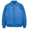 Pelle Pelle Blue Shinning Stones Leather Jacket