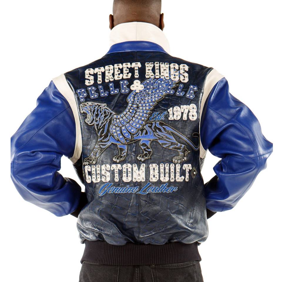 Pelle Pelle Blue Street Kings 1978 Leather Jacket