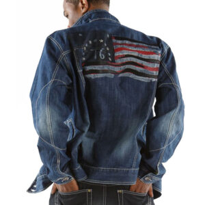Pelle Pelle Blue USA Blue Denim Jacket