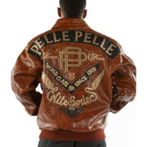 Pelle Pelle Born Free 1978 Elite Series Brown Leather Jacket