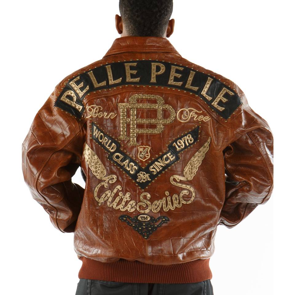 Pelle Pelle Born Free 1978 Elite Series Brown Leather Jacket