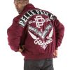 Pelle Pelle Born Free 1978 Elite Series Maroon Wool Jacket - Copy