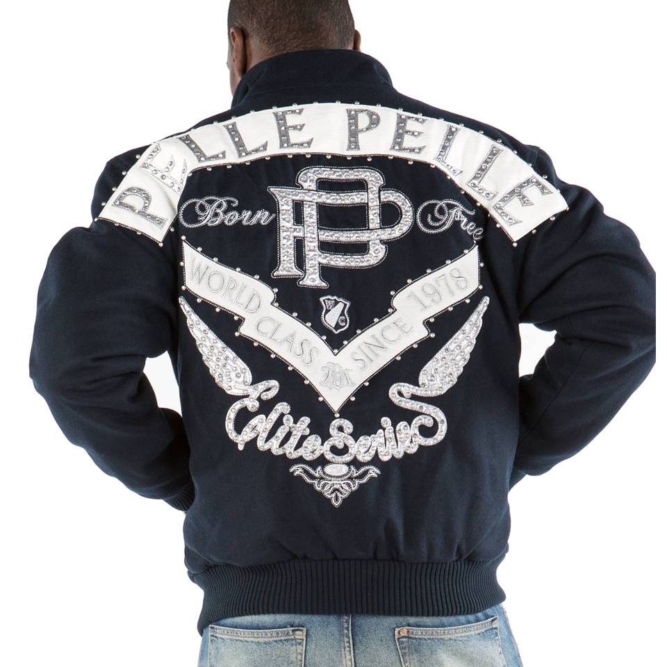 Pelle Pelle Born Free 1978 Elite Series Navy Blue Jacket - Copy