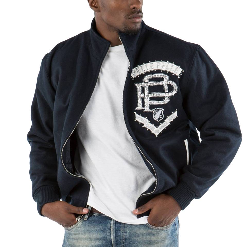 Pelle Pelle Born Free 1978 Elite Series Navy Blue Wool Jacket - Copy