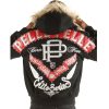Pelle Pelle Born Free Elite Series Black Fur Hood Wool Jacket