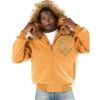 Pelle Pelle Born Free Elite Series Yellow Fur Hood Jacket