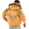 Pelle Pelle Born Free Elite Series Yellow Fur Hood Wool Jacket