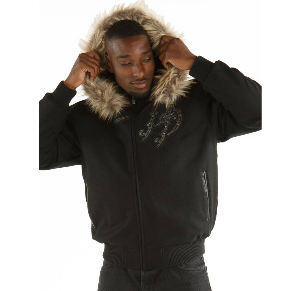 Pelle Pelle Born Free MB 1978 Black Fur Hood Jacket