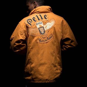 Pelle Pelle Born to Rebel 1978 Orange Cotton Jacket
