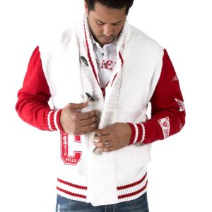 Pelle Pelle Boxing Club Shawl Collar Coastal White Sweater