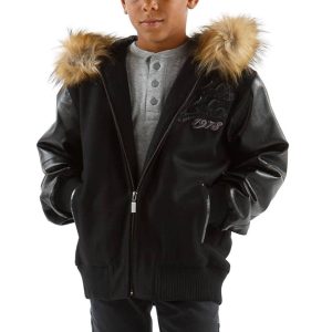 Pelle Pelle Boys 1978 Exotic Black Fur Hood Jacket