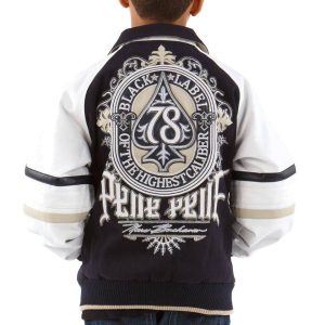 Pelle Pelle Boys Black Label of Highest Caliber Marc Buchanan Navy Blue Wool Jacket