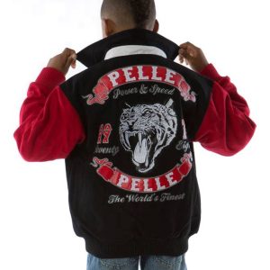 Pelle Pelle Boys Black World’s Finest Tiger Twill Jacket