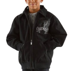 Pelle Pelle Boys Live Like a King Black Jacket