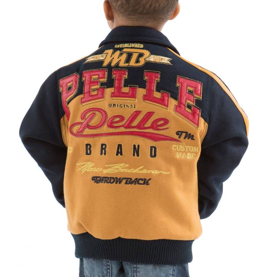 Pelle Pelle Boys MB Throwback Navy Blue Jacket