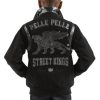 Pelle Pelle Boys Street Kings 1978 Black Wool Jacket