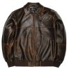Pelle Pelle Brown Abrasion Two Tone Jacket