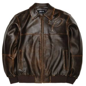 Pelle Pelle Brown Abrasion Two Tone Jacket