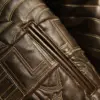 Pelle Pelle Brown America Quilted Jacket 4
