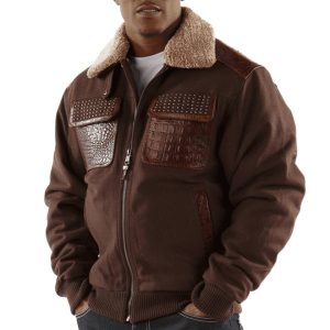 Pelle Pelle Brown Gator Jacket